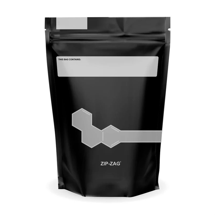 ZIP-ZAG SAC STAND UP POUCH 500G - 1 LB (100)